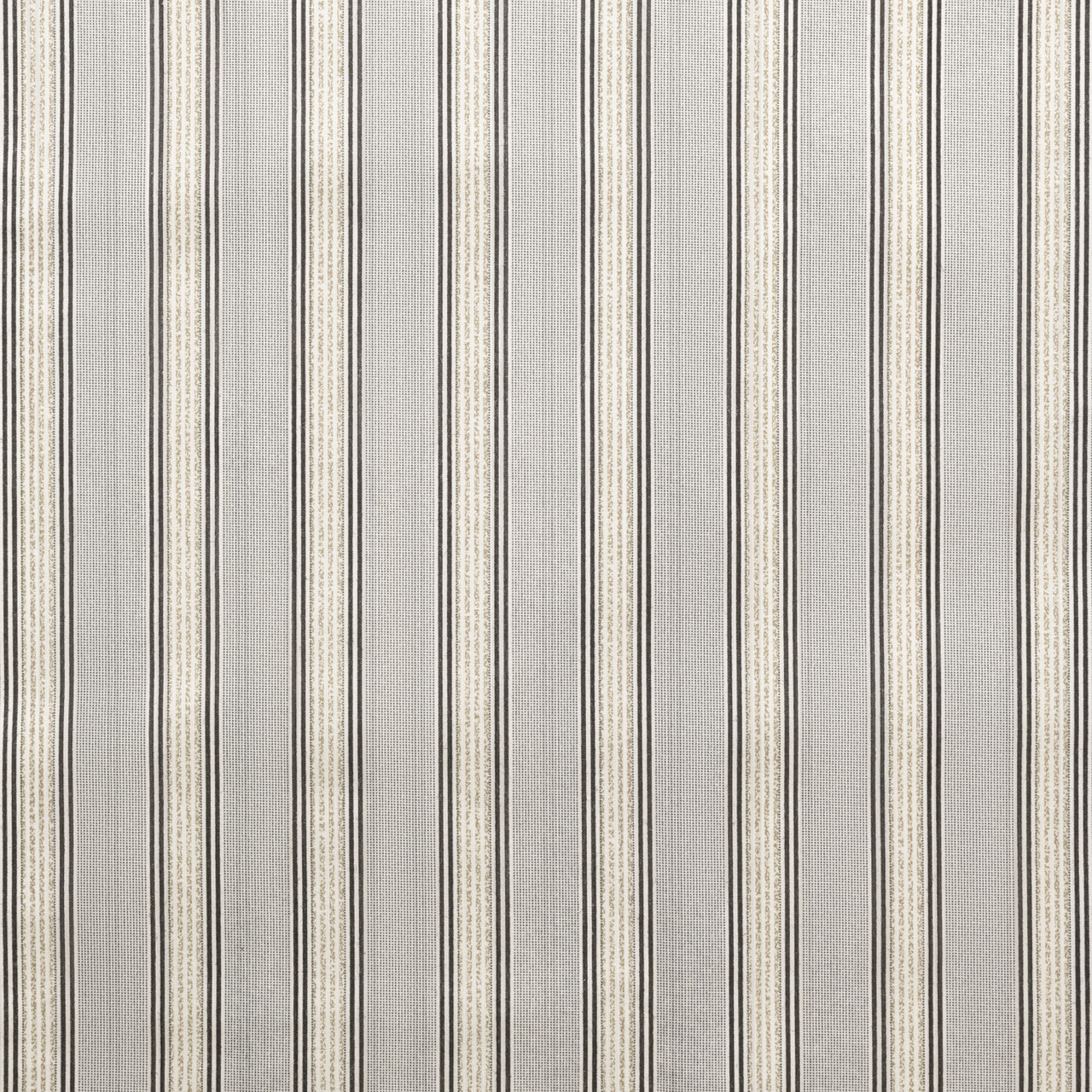 SPRINGFIELD STRIPE - PAIR OF TAILORED PANELS WITH TIEBACKS
