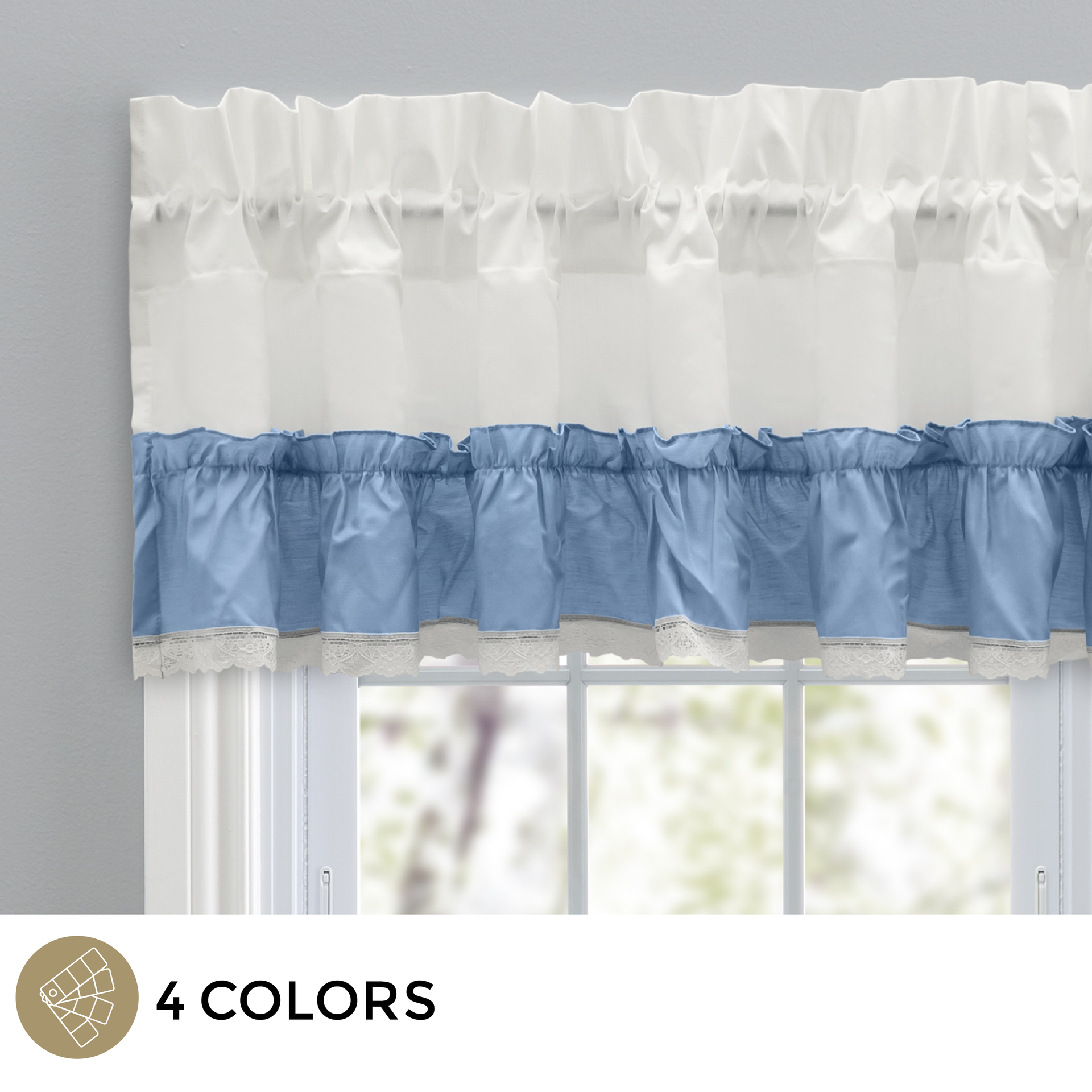 MADELYN - VICTORIAN RUFFLED VALANCE