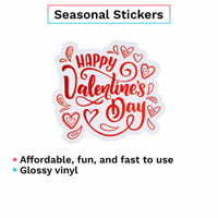 Happy Valentines Day!  (9 Stickers)