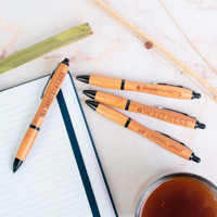 Bamboo Ballpoint Pens - Engraved