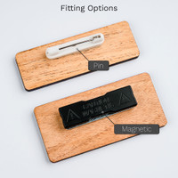 Printed Wooden Name Badge