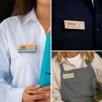 Printed Wooden Name Badge