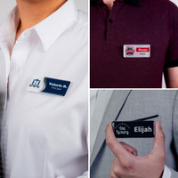 Borderless Plastic Name Badge