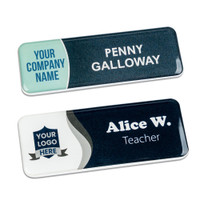 Borderless Plastic Name Badge