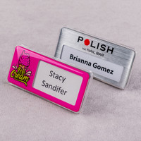 Plastic Reusable Name Badge