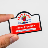 Oval Top Name Badge