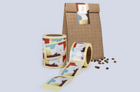 Gloss White Paper Labels on Rolls