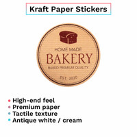 Kraft Paper Labels on Rolls