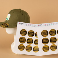 Metallic Brushed Gold Sticker Sheet