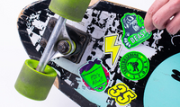 Fluorescent Yellow Sticker Sheet