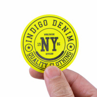 Fluorescent Yellow Sticker Sheet