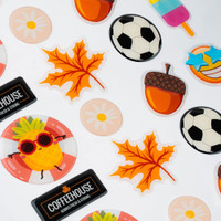 Domed Color or White Vinyl Sticker Sheet