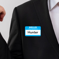 "Hello My Name Is" Vinyl Name Tags 6 pieces