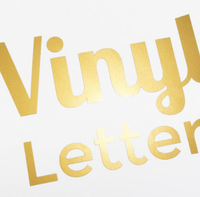 Vinyl Lettering & Cut Vinyl Logos - Gold