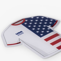 USA Premium 2.5" Soccer Jerseys (9 Stickers)