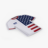 USA Premium 2.5" Soccer Jerseys (9 Stickers)