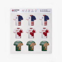 Premium 2.5" Soccer Jerseys (9 Stickers)
