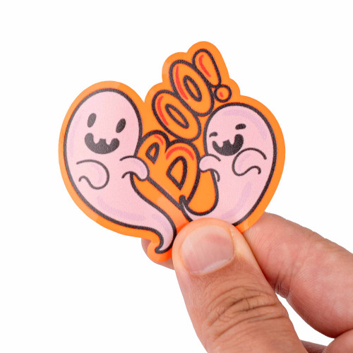 Halloween Fluorescent Orange Assortment (26 Stickers)