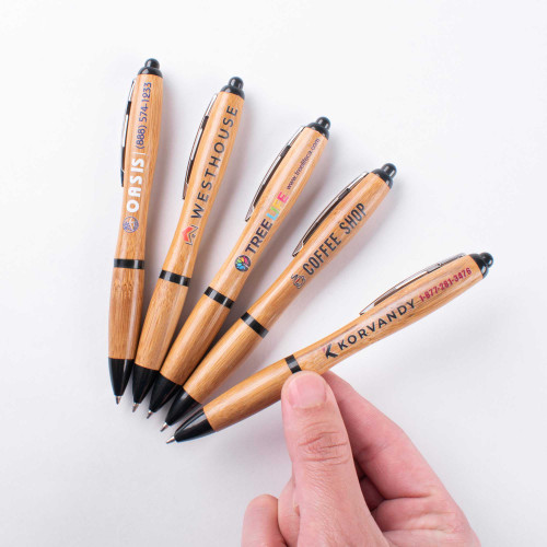Bamboo Ballpoint Pens - Printed