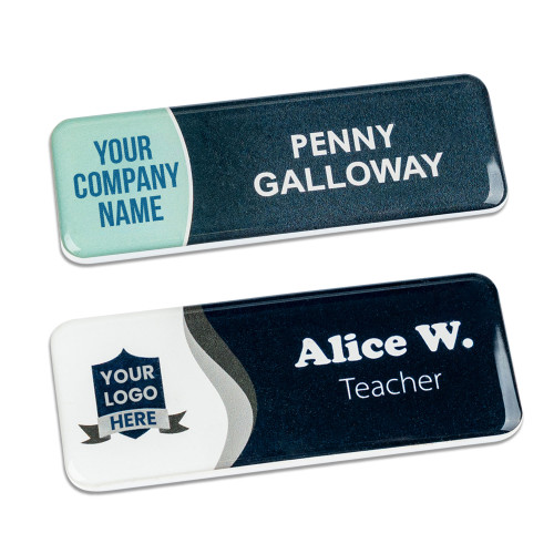 Borderless Plastic Name Badge