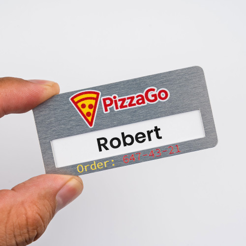 Metal Reusable Name Badge