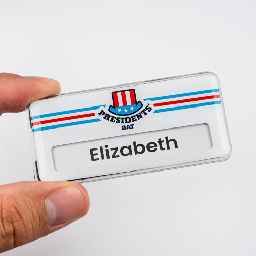 Plastic Reusable Name Badge