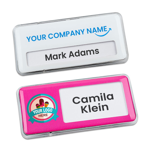 Plastic Reusable Name Badge