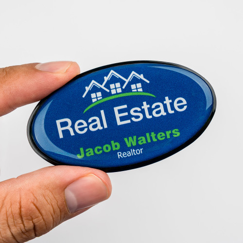 Oval Name Badge
