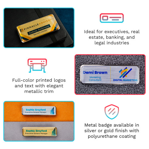 Executive Metal Name Badge