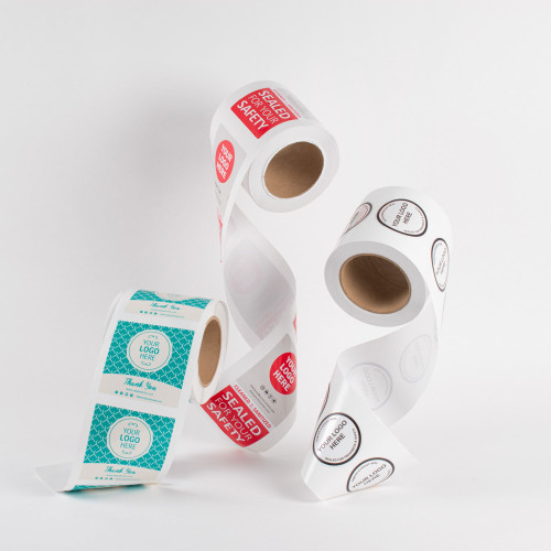 Gloss White Paper Labels on Rolls