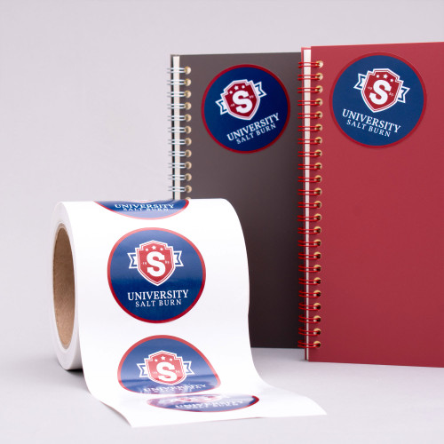 Gloss White Paper Labels on Rolls