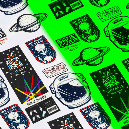 Glow In The Dark Sticker Sheet