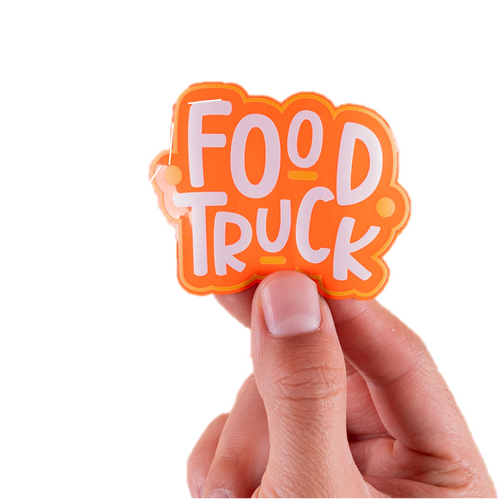 Fluorescent Orange Sticker Sheet