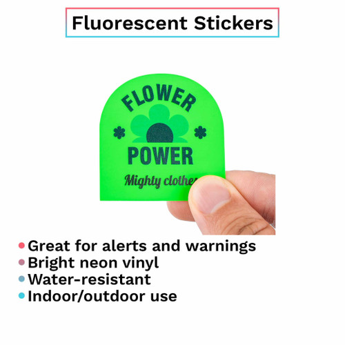 Fluorescent Green Sticker Sheet