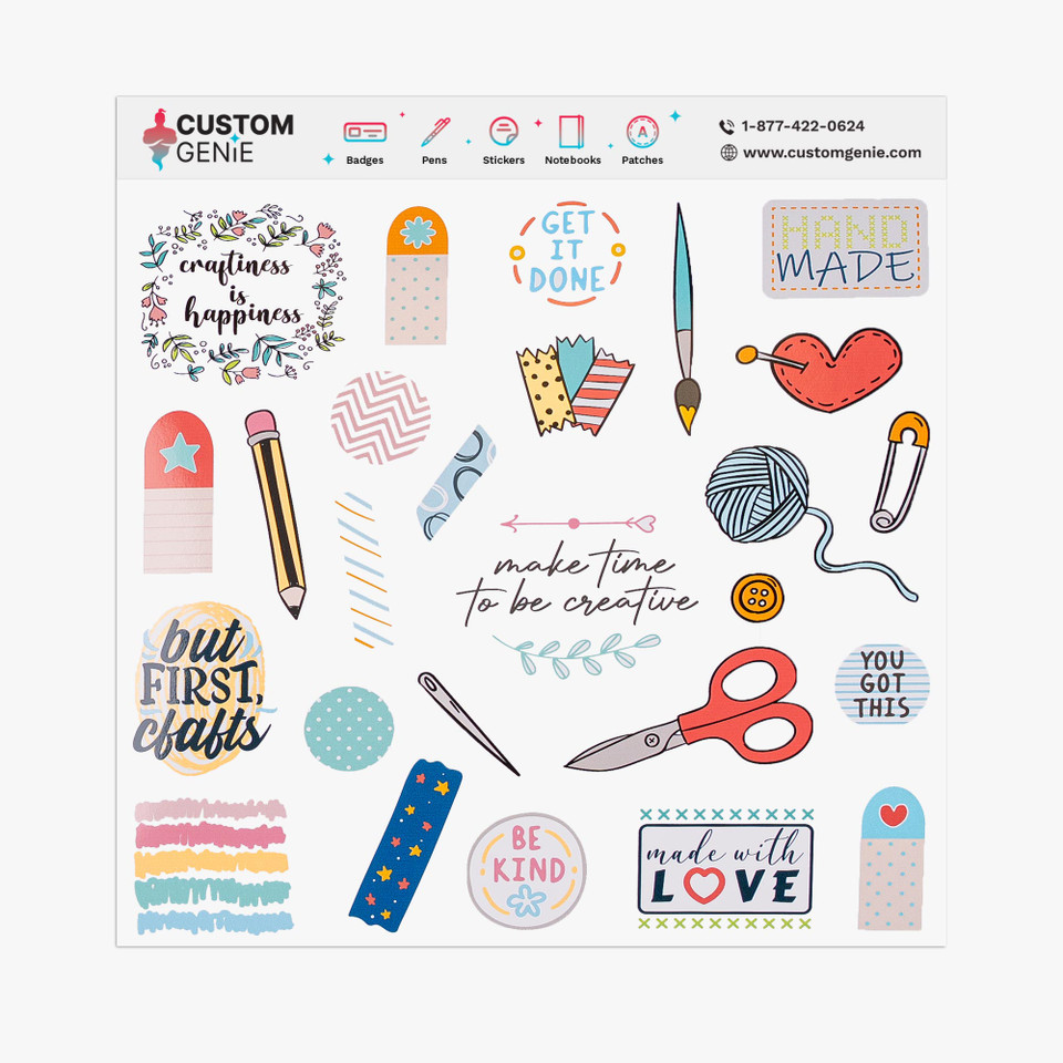 Crafty Assortment (26 Stickers)