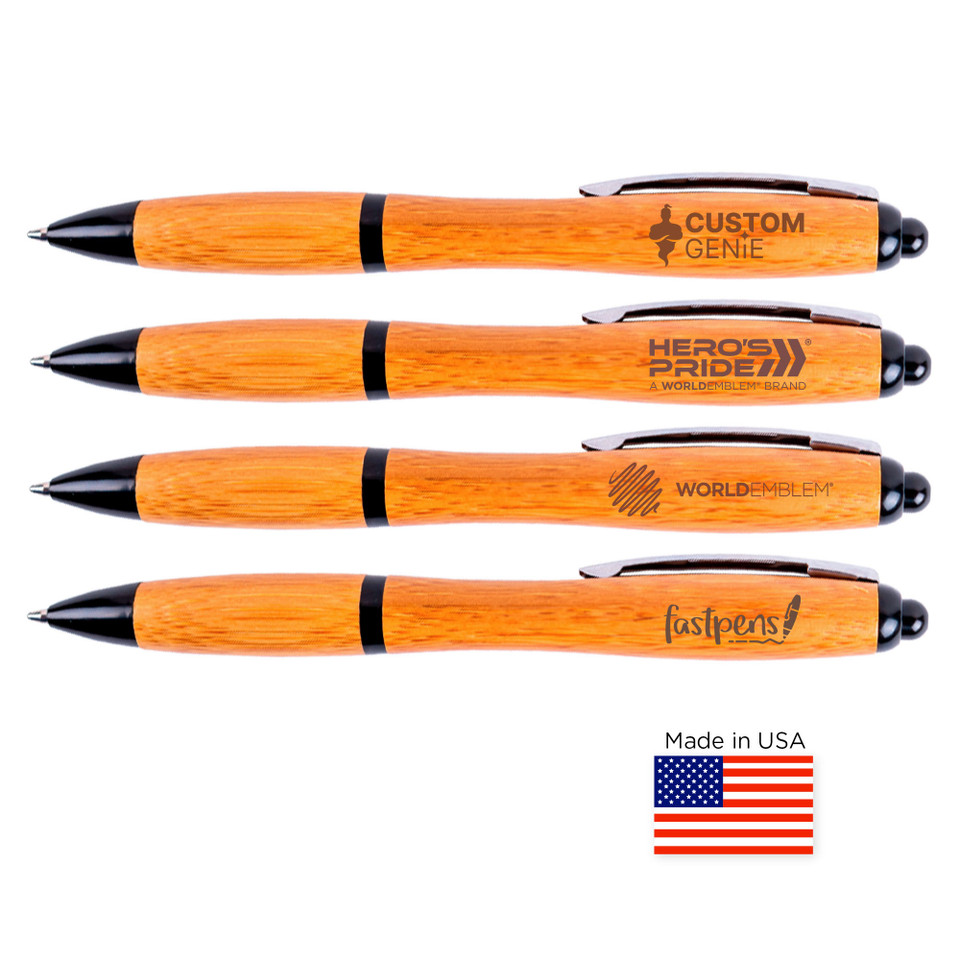 Bamboo Ballpoint Pens - Engraved