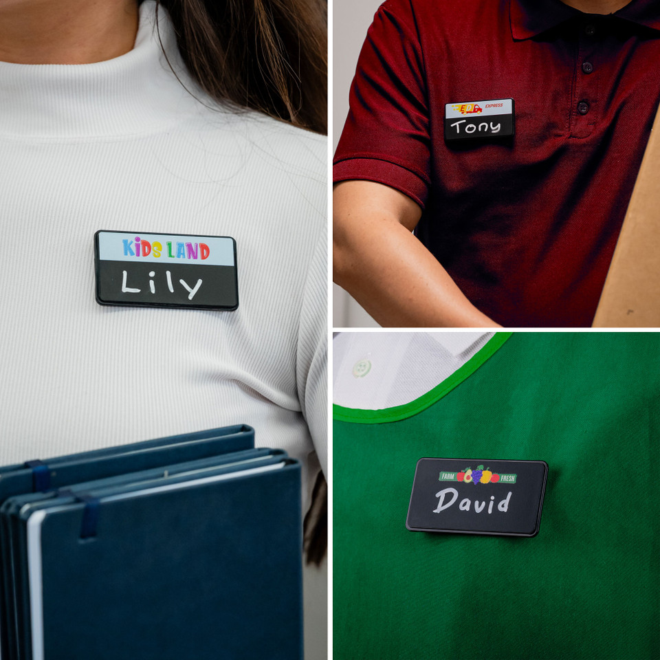 Chalkboard Name Badge (2 15/16" x 1 9/16")