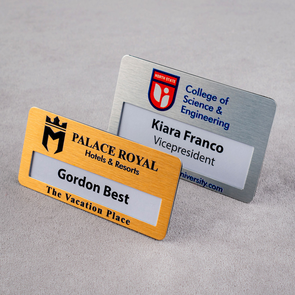 Metal Reusable Name Badge