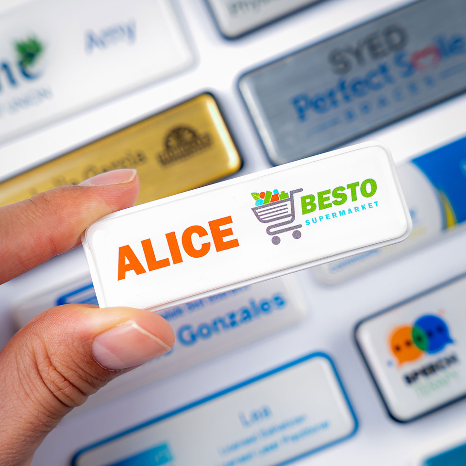 Prestige Plastic Name Badge
