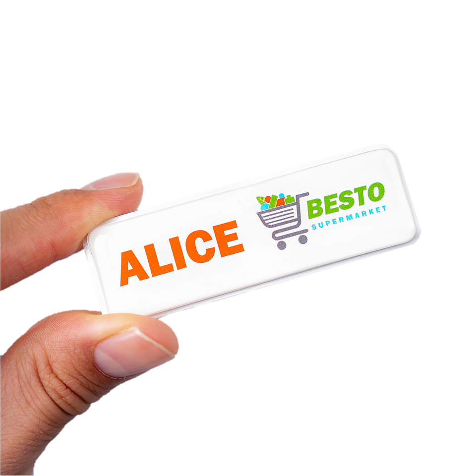 Prestige Plastic Name Badge