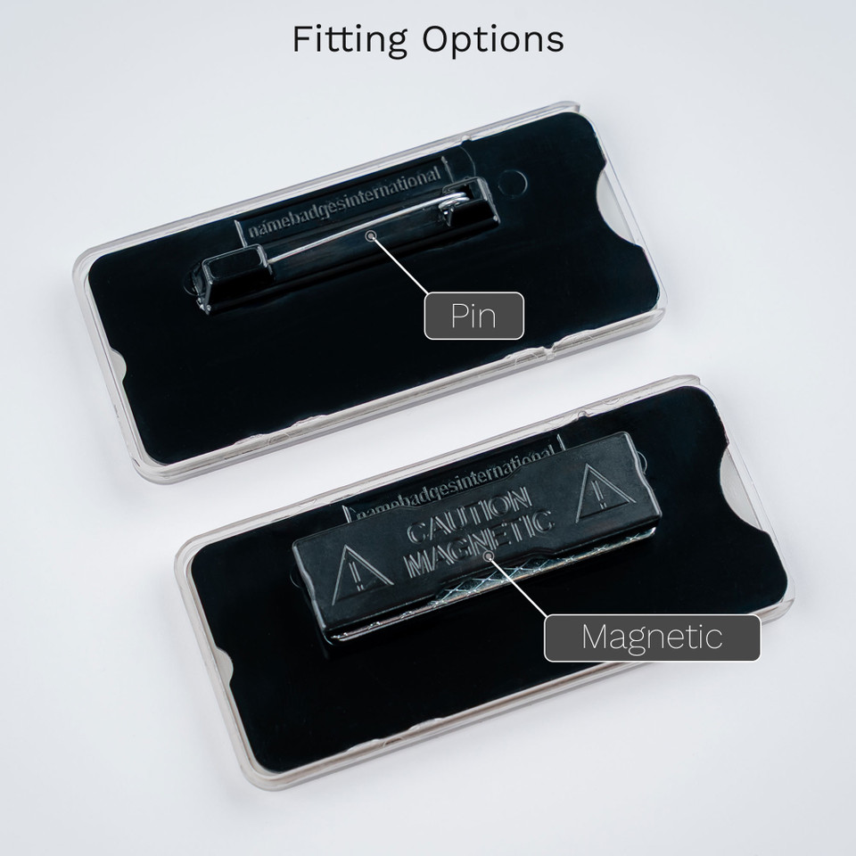 Plastic Reusable Name Badge