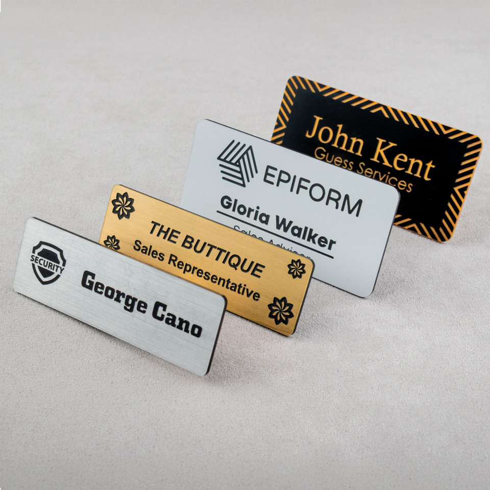 Engraved Plastic Name Badge