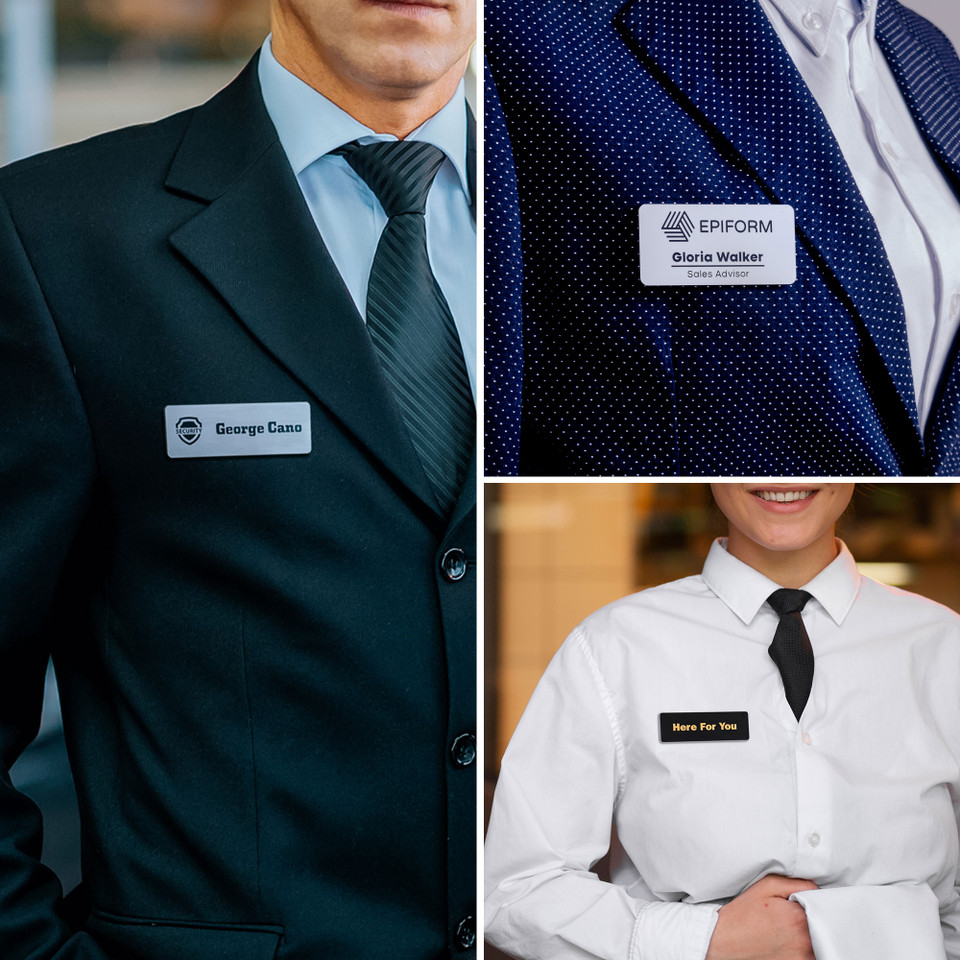 Engraved Plastic Name Badge