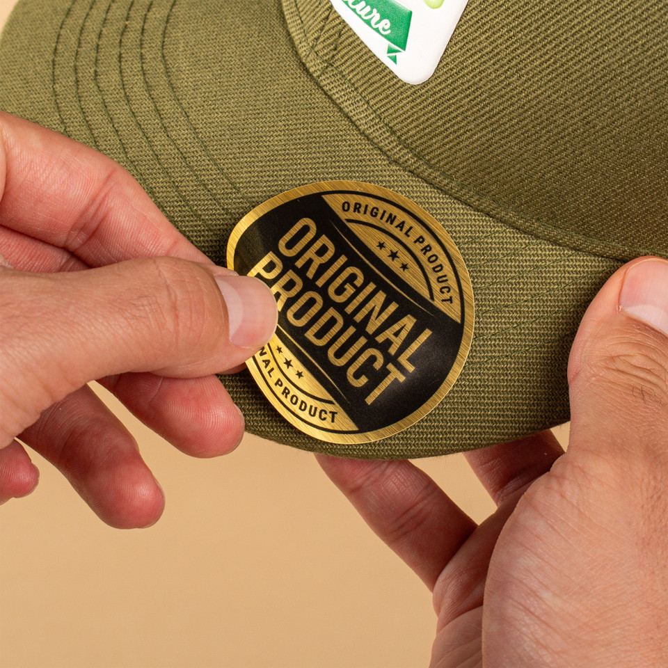 Metallic Brushed Gold Sticker Sheet