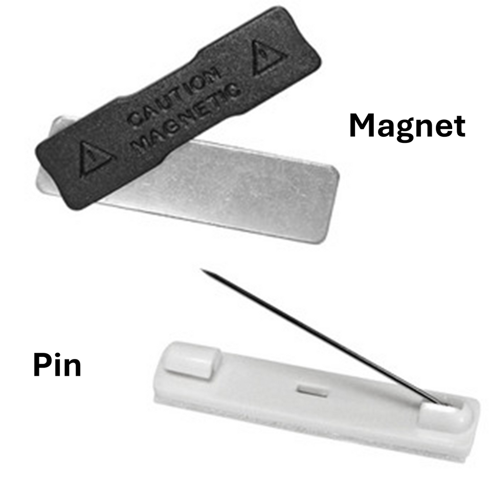 Attachments - Pin or Magnet