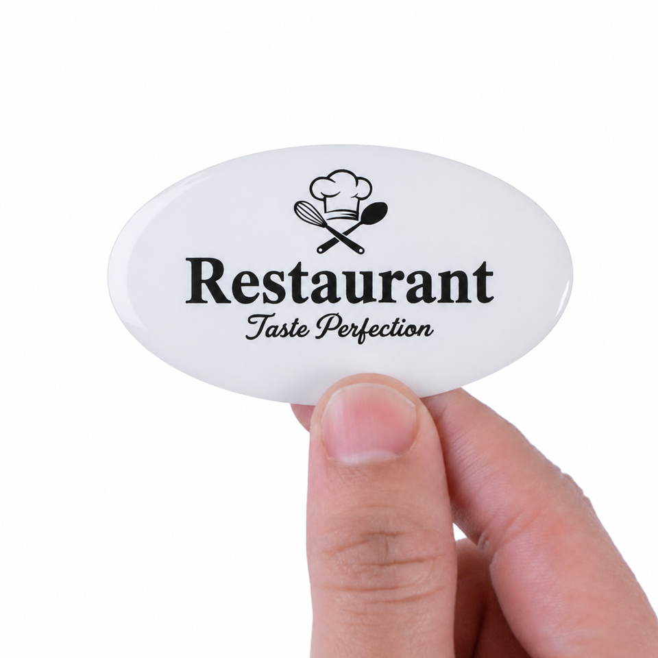 Domed White Vinyl Sticker Sheet
