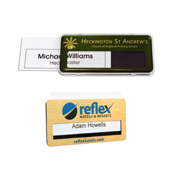 Download our template for your Reusable Badge to easily type in names and titles