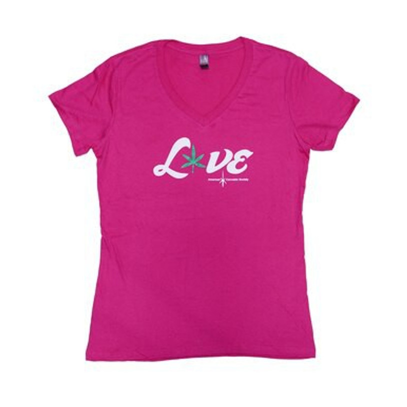 Transform Your Look with Our Love Pink V-Neck - Small