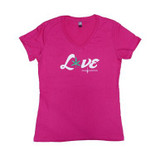 Small Pink Love Weed Shirt