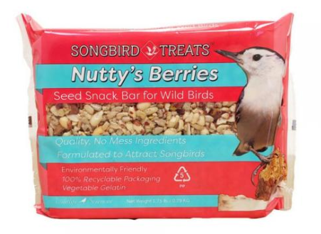 Wildlife Sciences Nutty's Berries Seed Bar, 8z